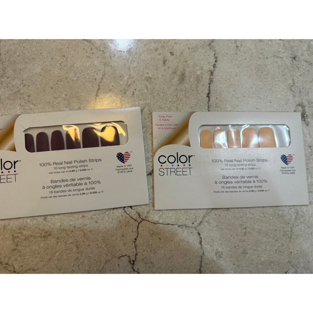 Color Street Nail Polish Strips-  Berlin It to Win It and Havana Honey